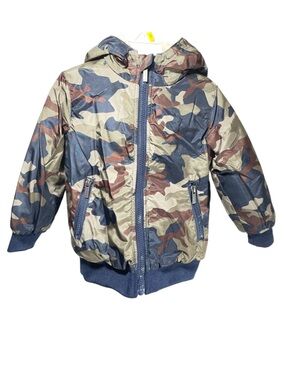 NWT Baby Boy Winter Puff Coat with Sherpa Lined Hood